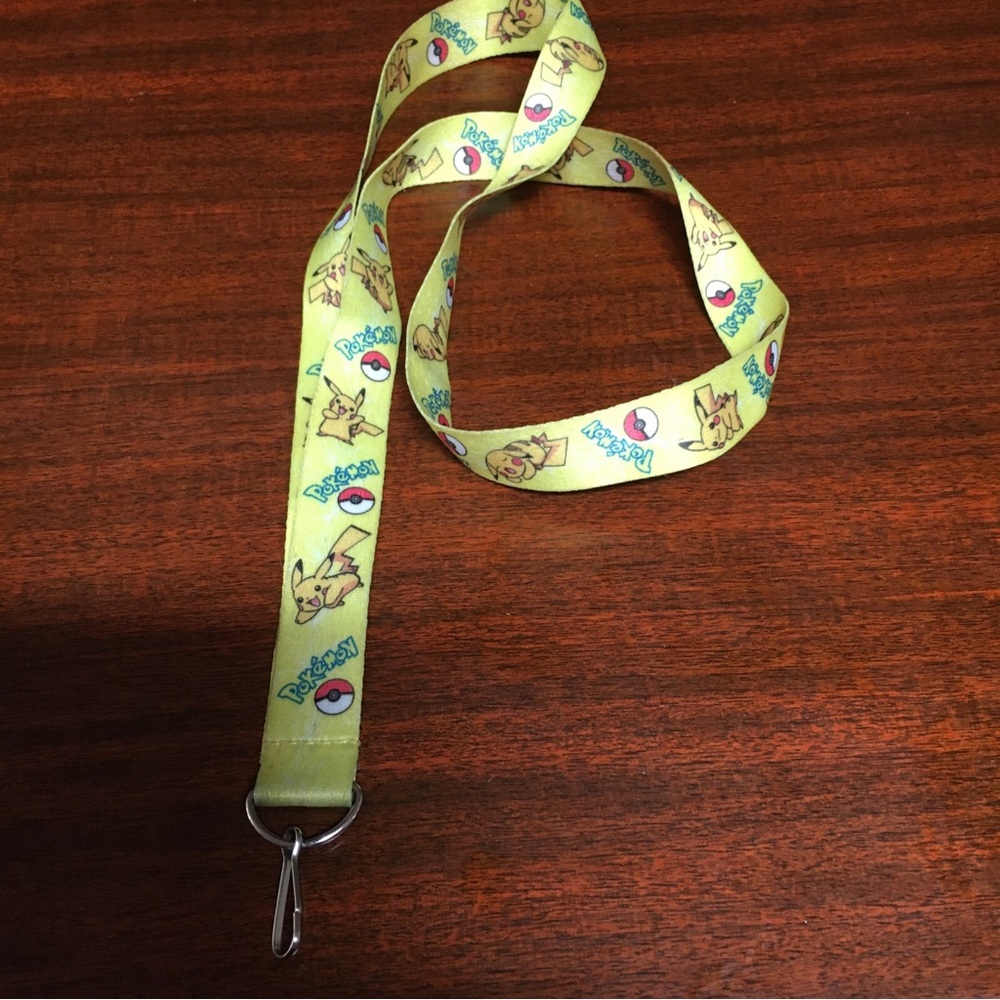 Pokémon Pikachu and ball lanyard